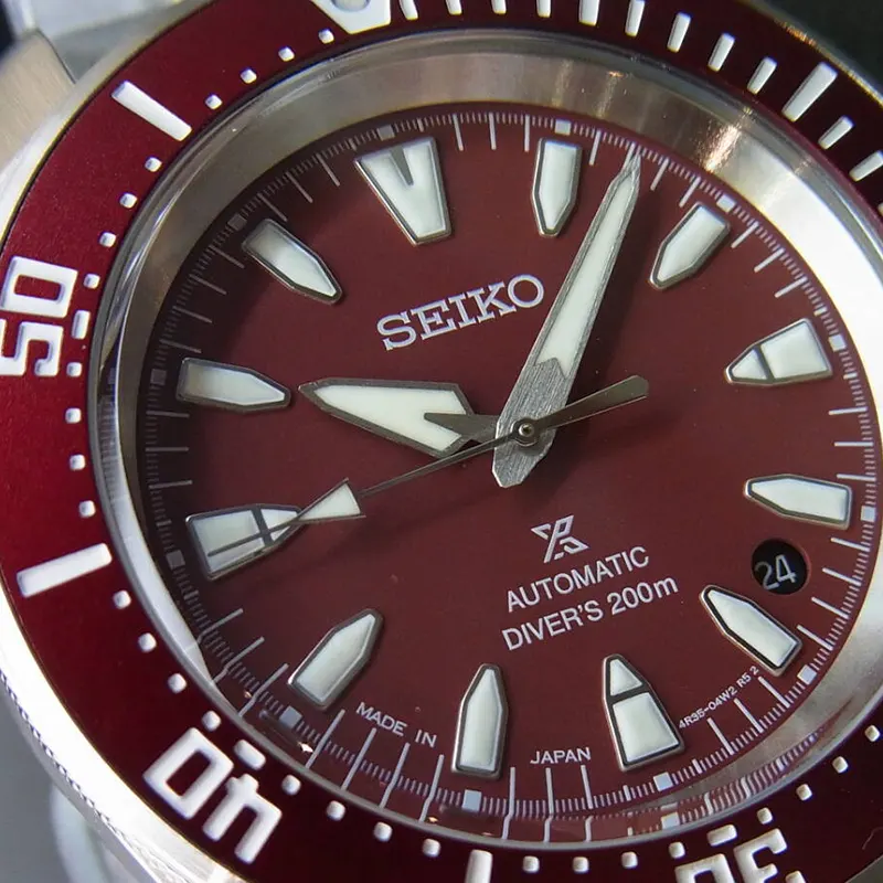 Seiko Prospex Samurai Maroon Diver Scuba Men's Watch- SBDY129